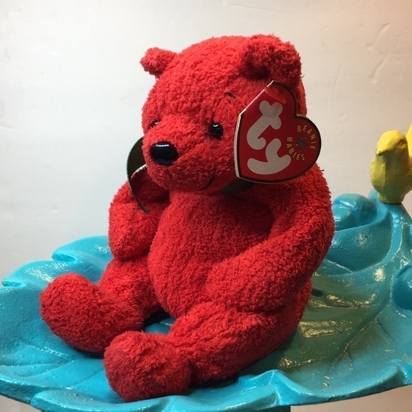 TY Beanie baby Mistletoe Bear - Picture 1 of 7